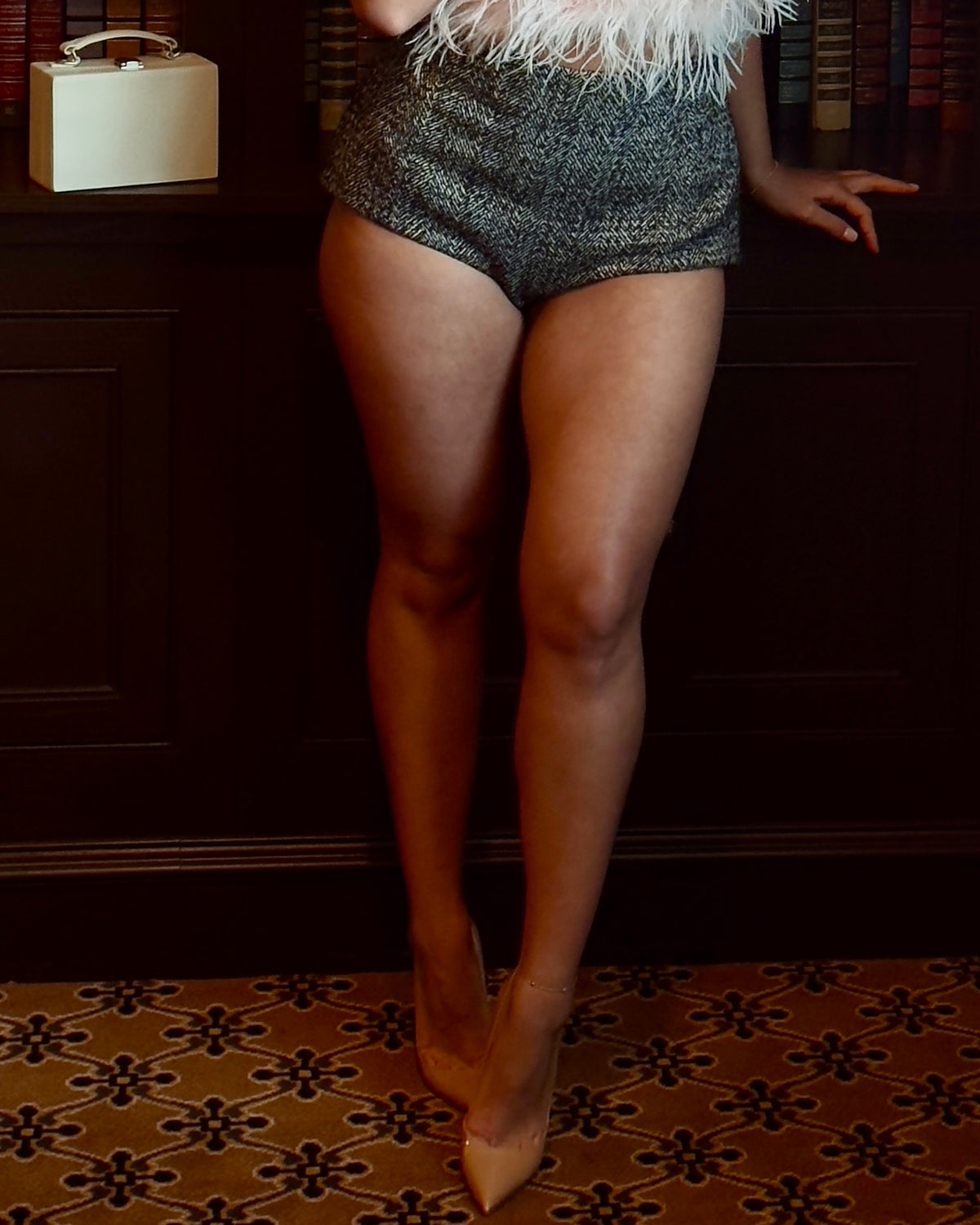 SER.O.YA Ellery Wool Hot Short Charcoal