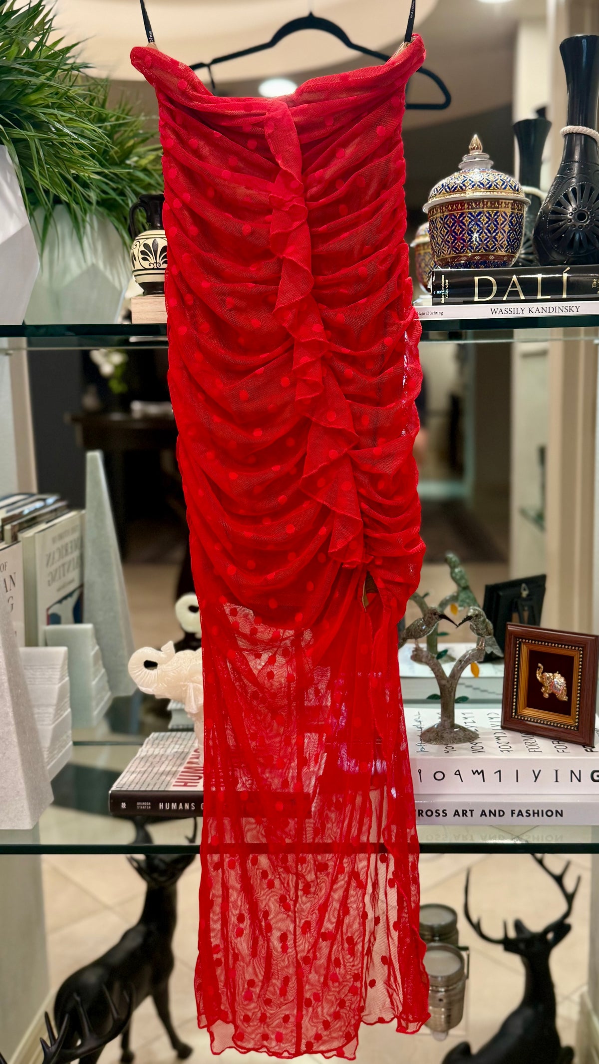 Majorelle Red Dress